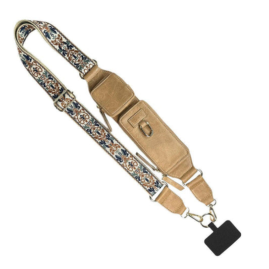 Zip & Clip RFID Strap: Cappuccino (Hardware: Gold)