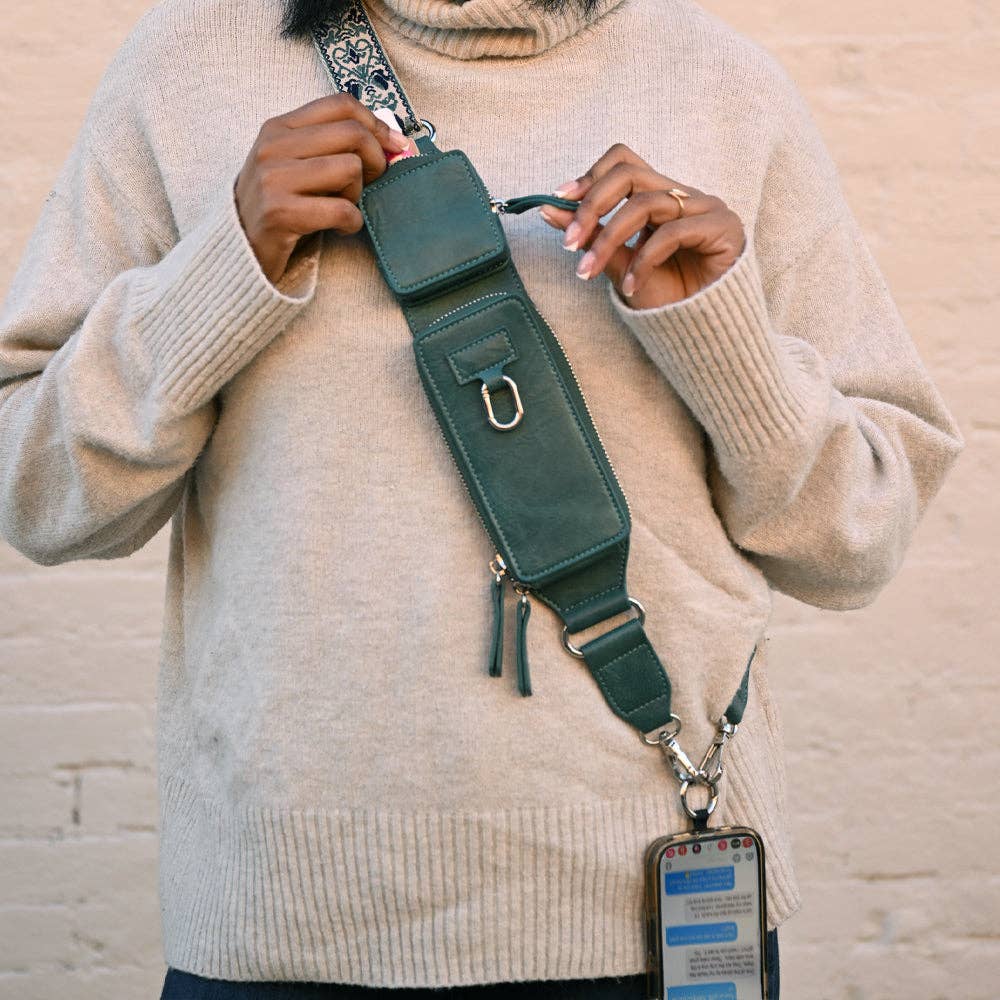 Zip & Clip RFID Strap: Espresso (Hardware: Gold)