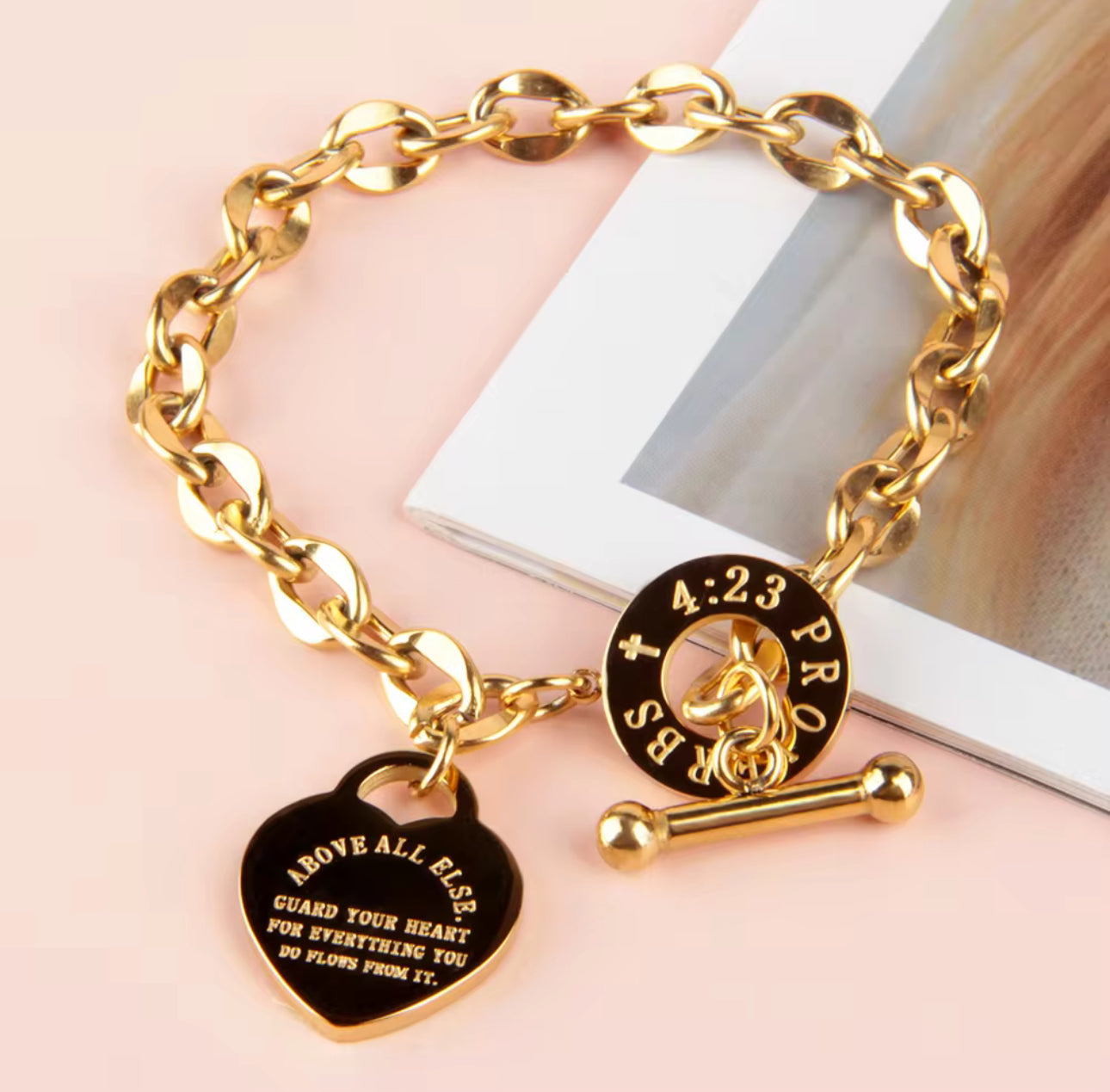 Proverbs 4:23 Bracelet - Christian Bracelet - Christian Apparel (A:1-3)
