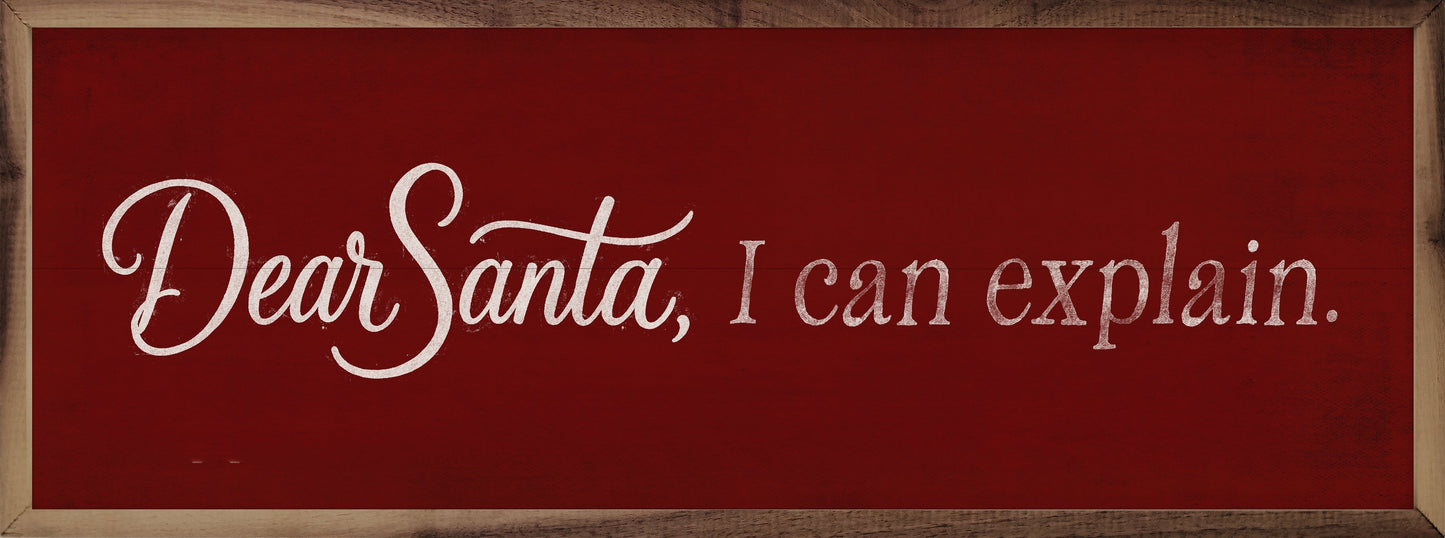 Dear Santa I Can Explain
