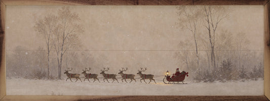 Sleigh Across The Winter Meadow