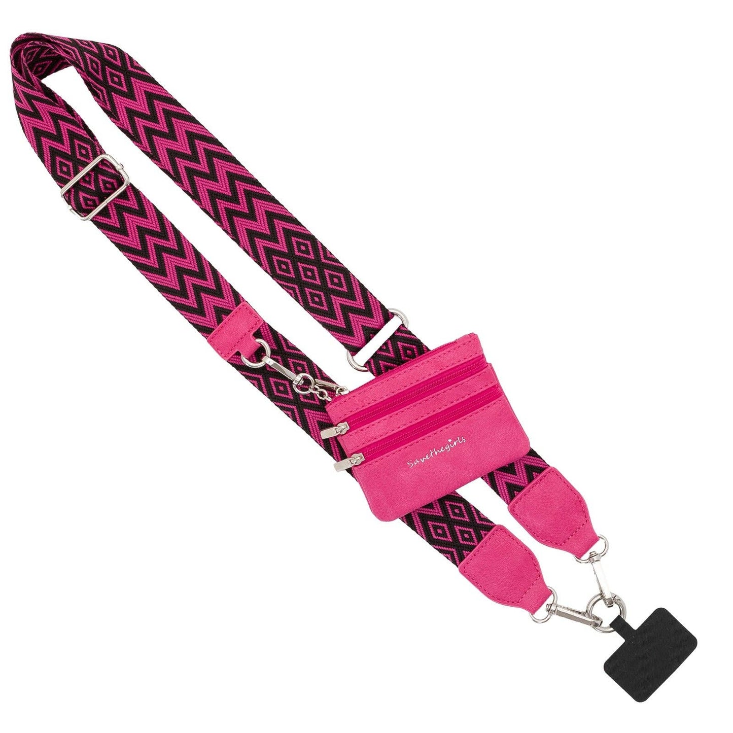 Clip & Go Strap w/Pouch Chevron/Diamond Collection