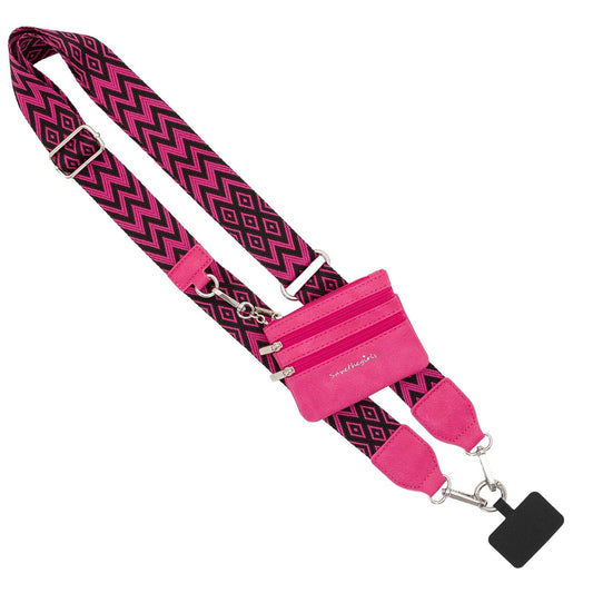 Clip & Go Strap w/Pouch Chevron/Diamond Collection