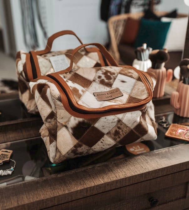 BOHO LUXE Genuine Hair On Travel Bag