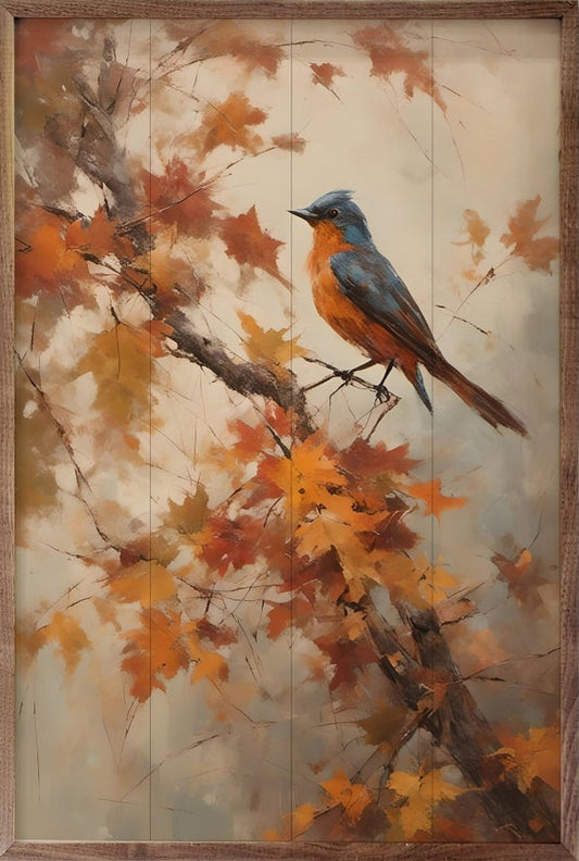 Bluebird On Fall Branch image 0