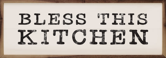 Bless This Kitchen Bold White image 0