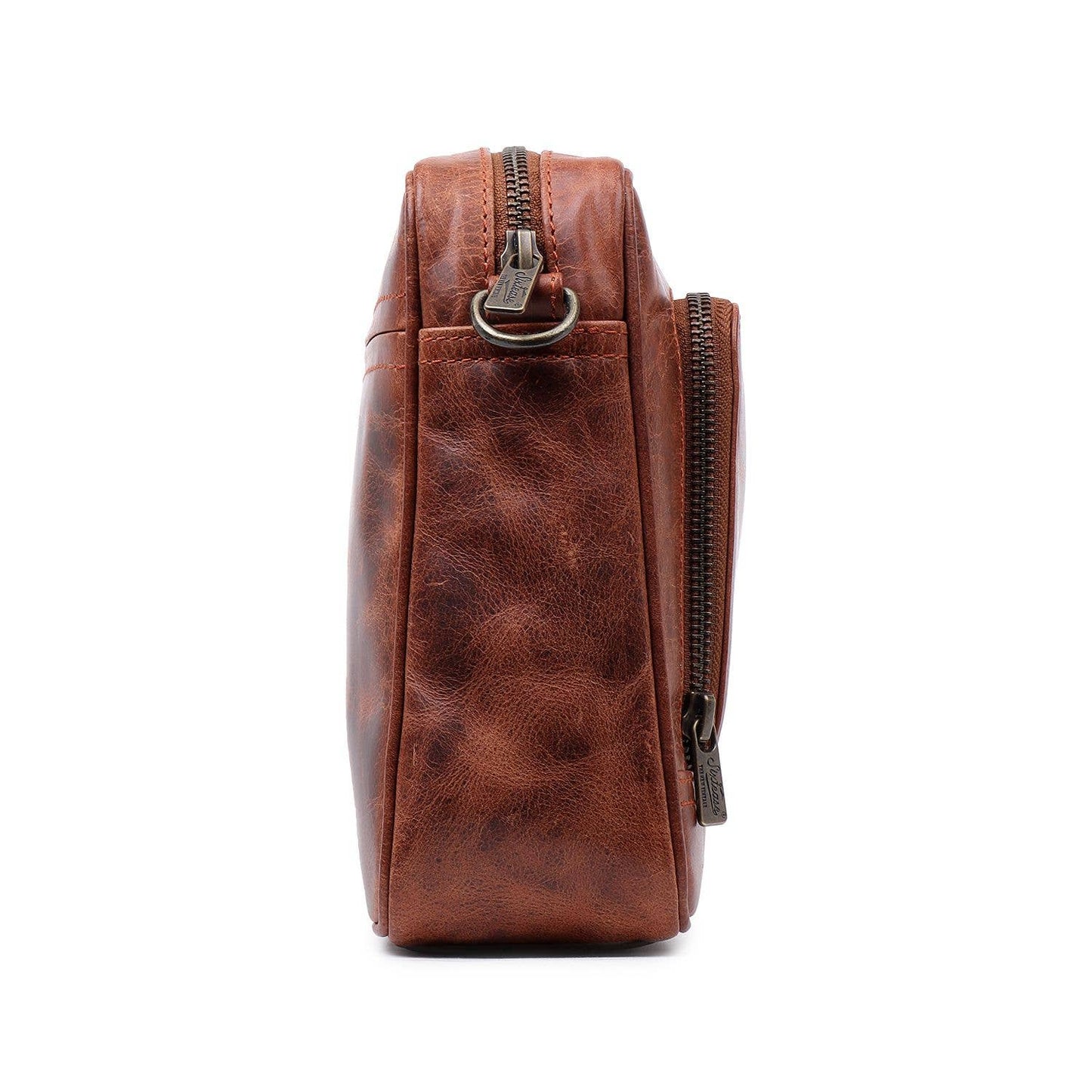 Rustic Genuine Leather Chestnut Crossbody