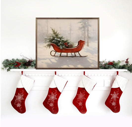 Beautiful Red Sleigh image 0