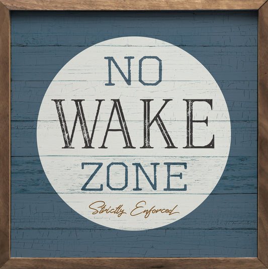 No Wake Zone Blue image 0