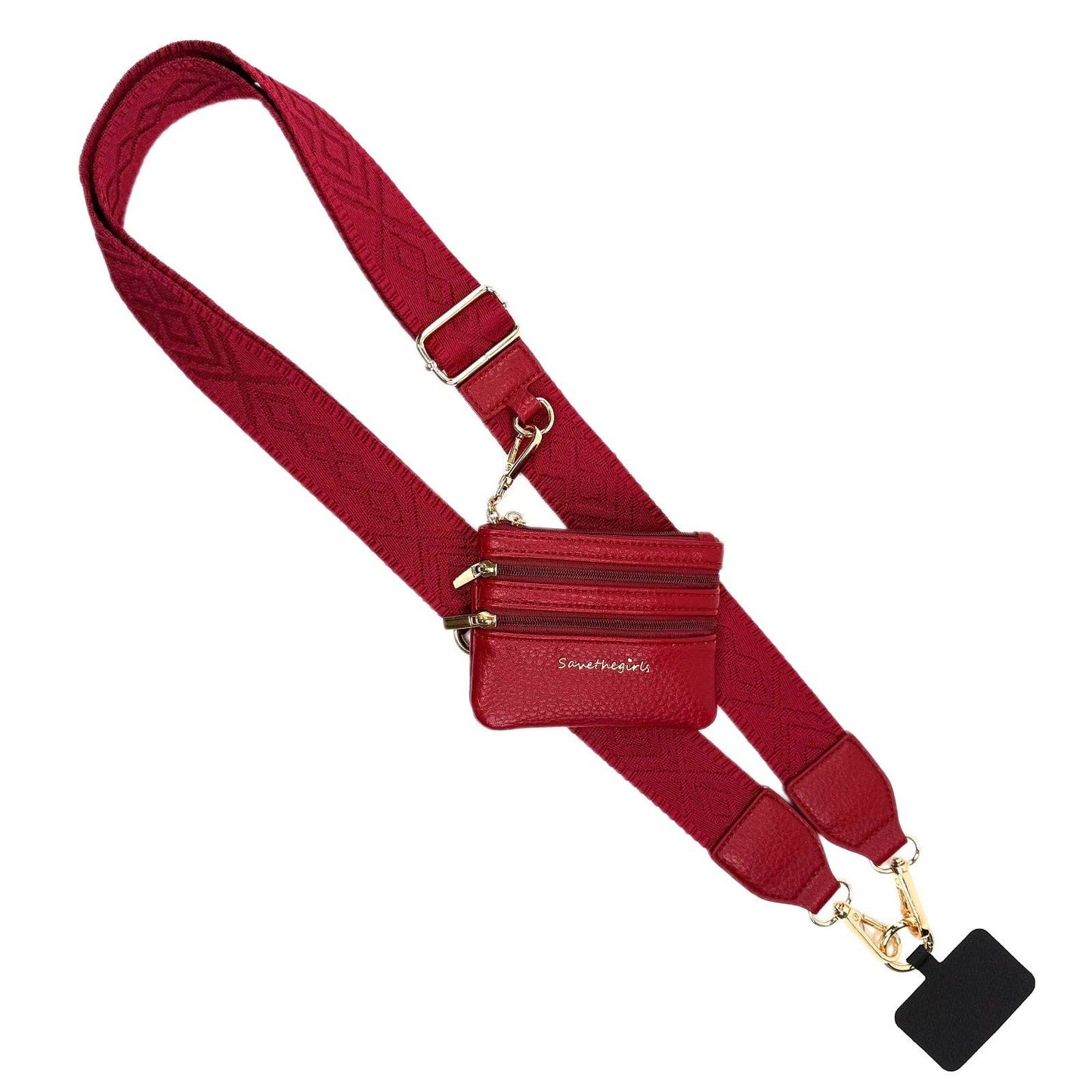 Clip & Go Strap w/Zippered Pouch Classic: Black