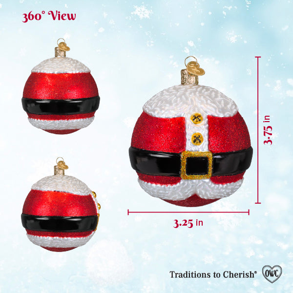 Mr. Claus Round Ornament