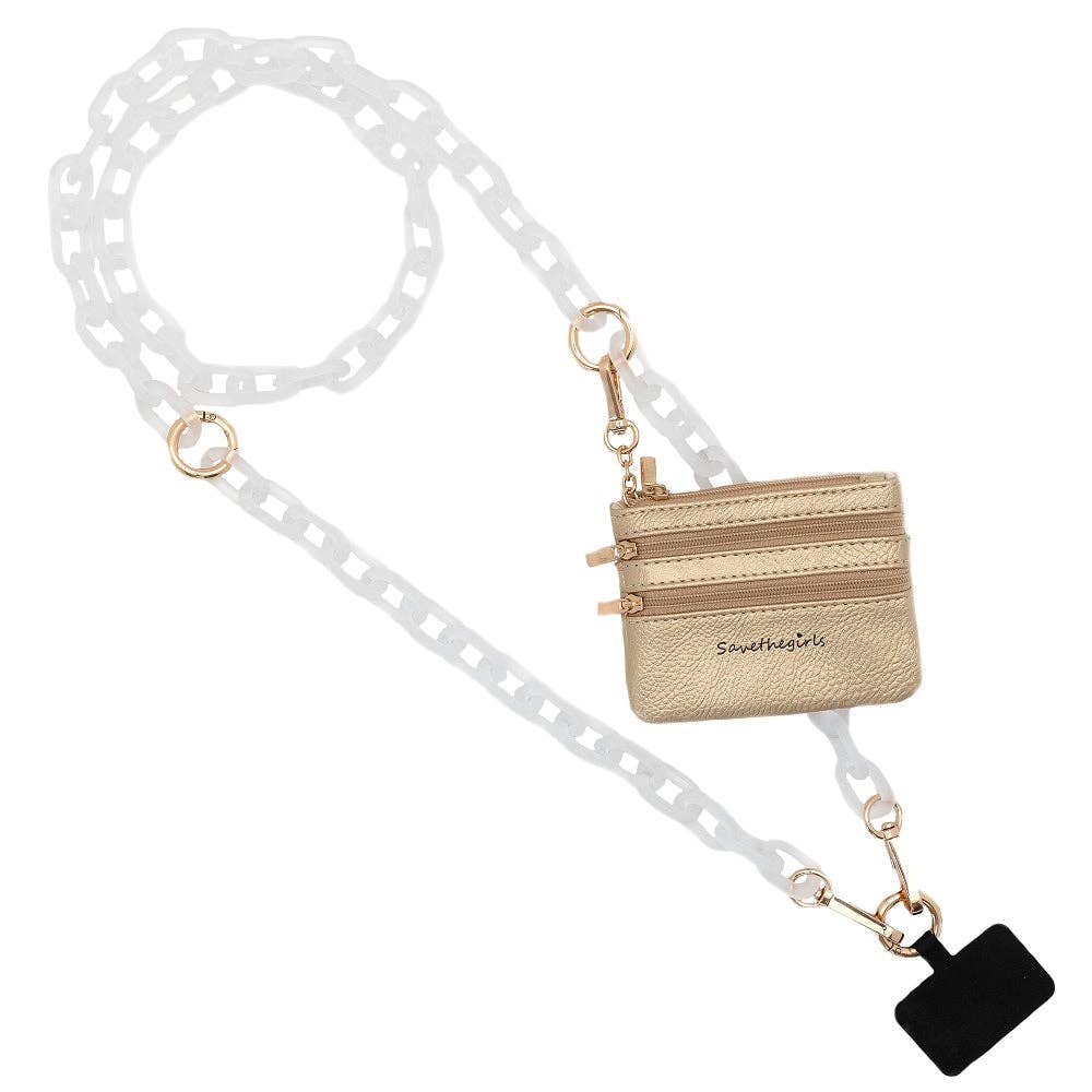 Clip & Go Ice Chain with Pouch: Midnight Black Chain with Black Pouch