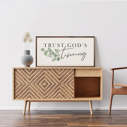 Trust God's Timing Greenery image 0