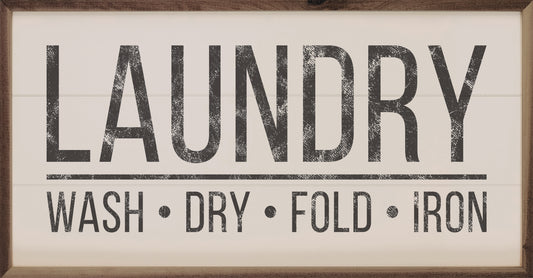 Laundry Wash Dry Fold Iron White image 0