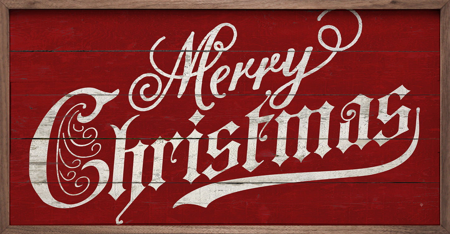 Vintage Merry Christmas Red image 0