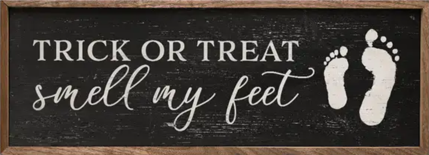 Trick or Treat Smell My Feet Black image 0