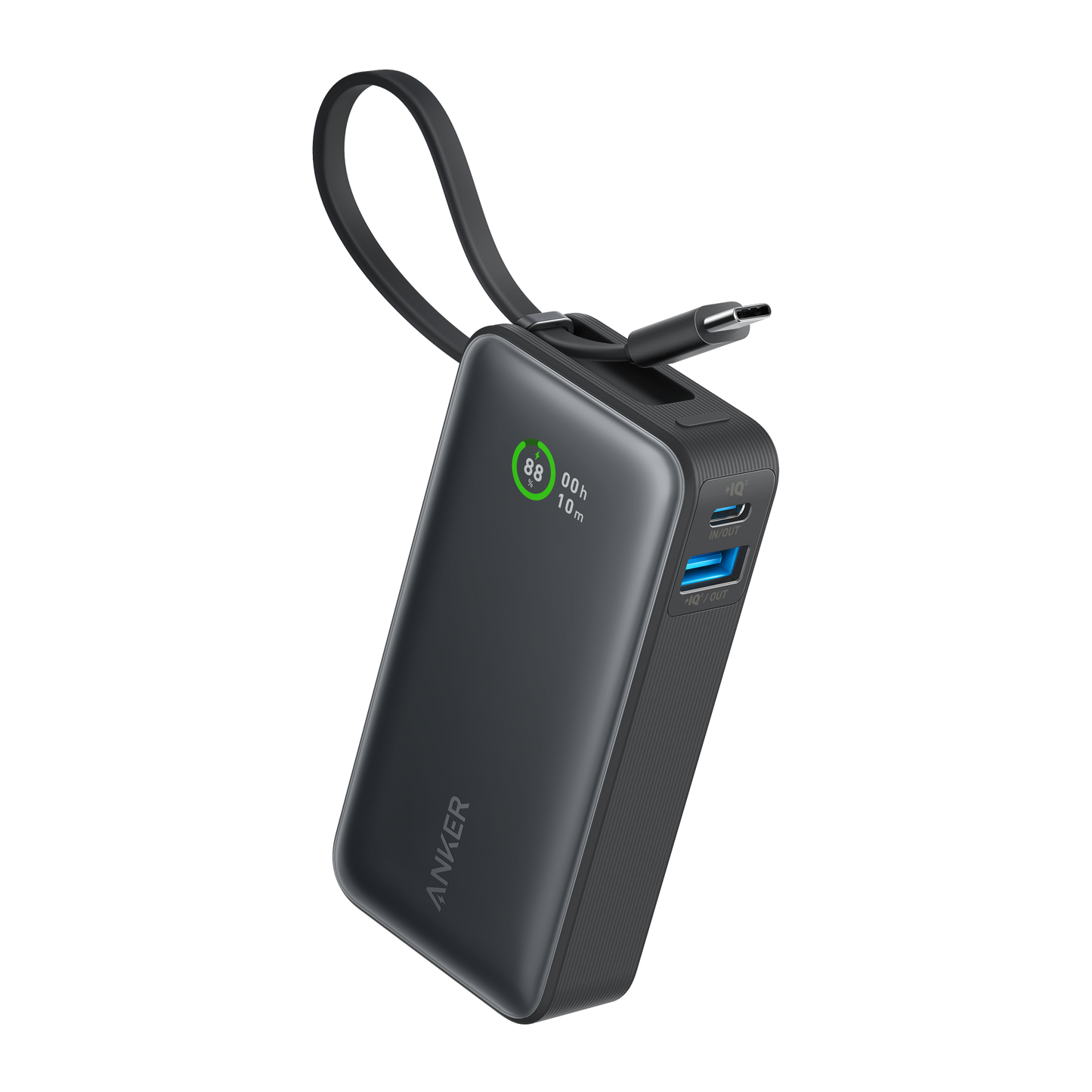 Anker Nano Power Bank (30W, Built-In USB-C Cable)