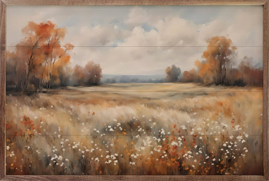 Autumn Field With Autumn Trees image 0
