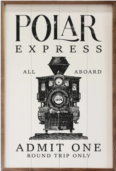 Polar Express Admit One Train White image 0