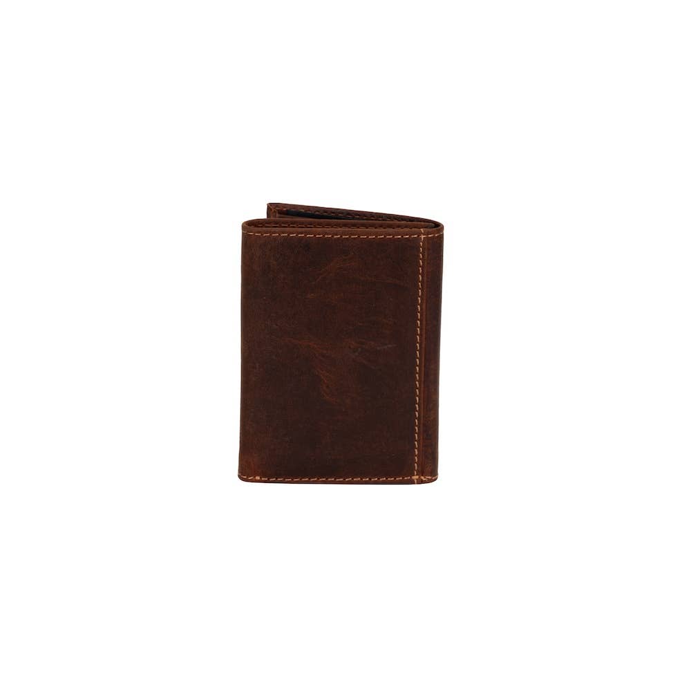 Men’s Tri-Fold RFID Leather Wallet Wellington