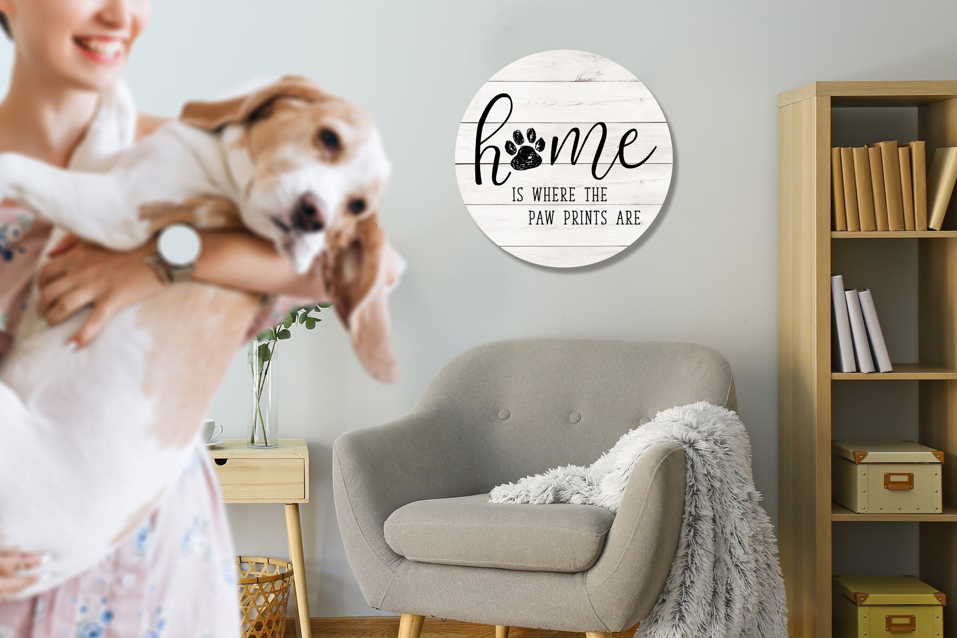 Home Is Where The Paw Prints Are Circle image 1