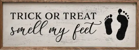 Trick or Treat Smell My Feet Whitewash image 0