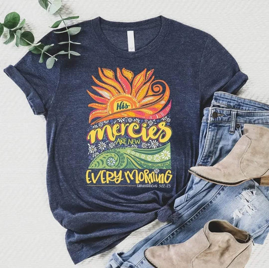His Mercies Are New Tee image 0