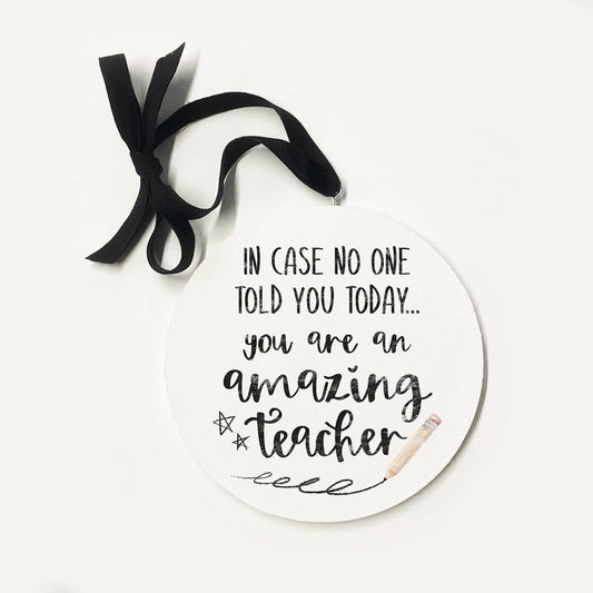 Amazing Teacher Star Pencil Ornament