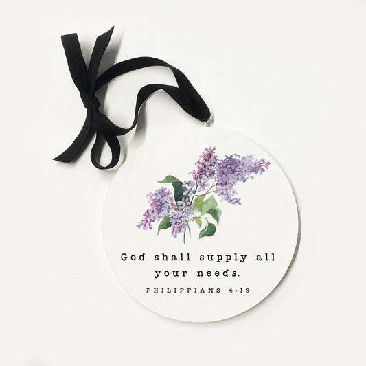 God Shall Supply All Philippians 4 19 Ornament