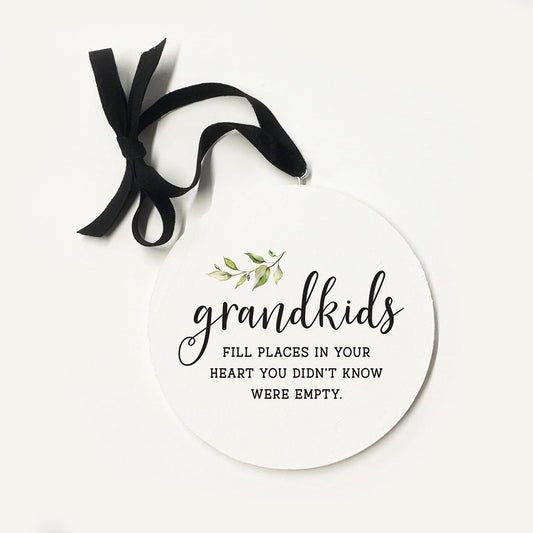 Grandkids Greenery Ornament