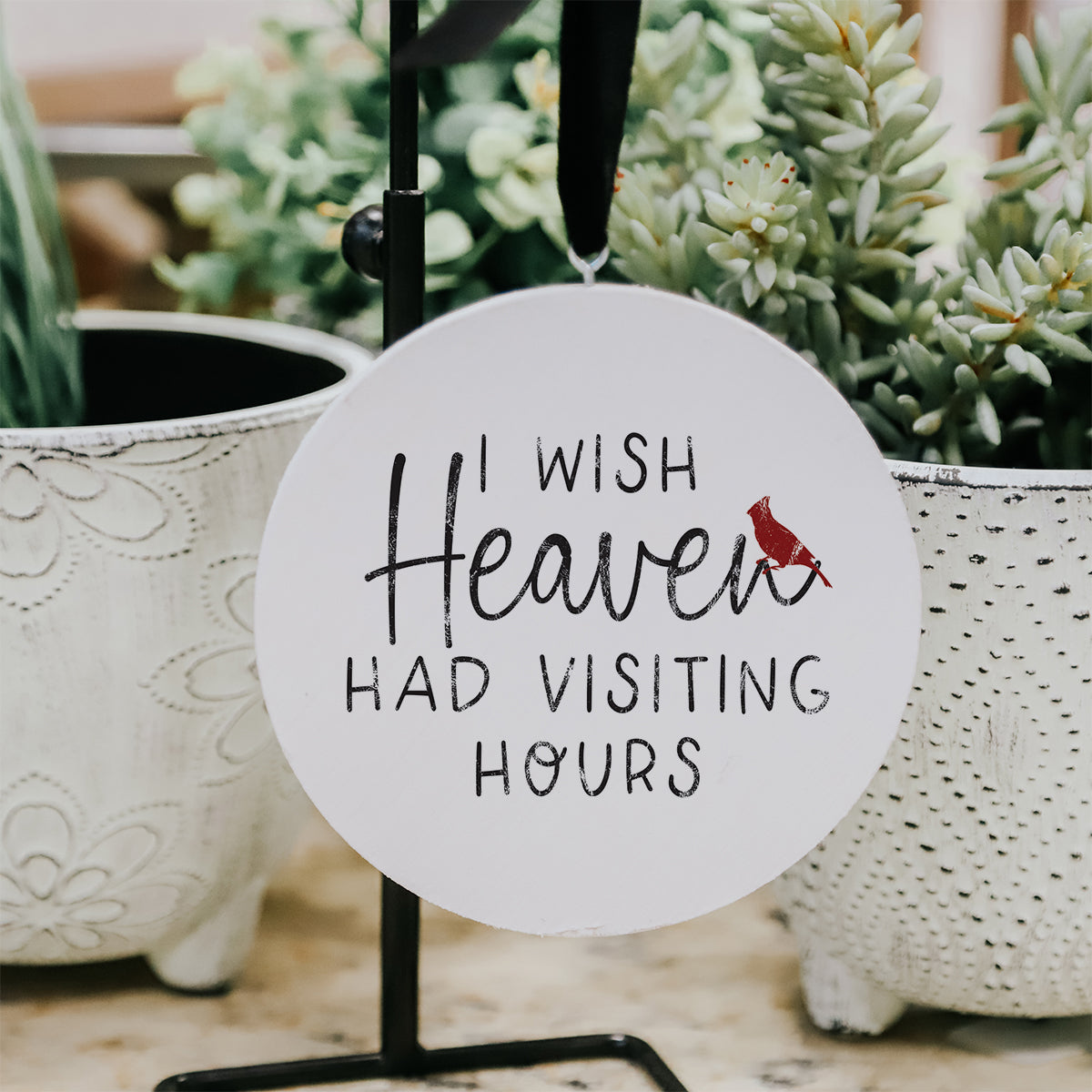 I Wish Heaven Had Visiting Hours Cardinal Ornament