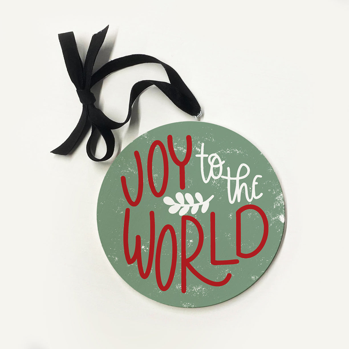 Joy To The World Green Ornament
