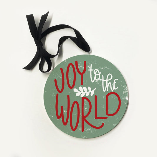 Joy To The World Green Ornament