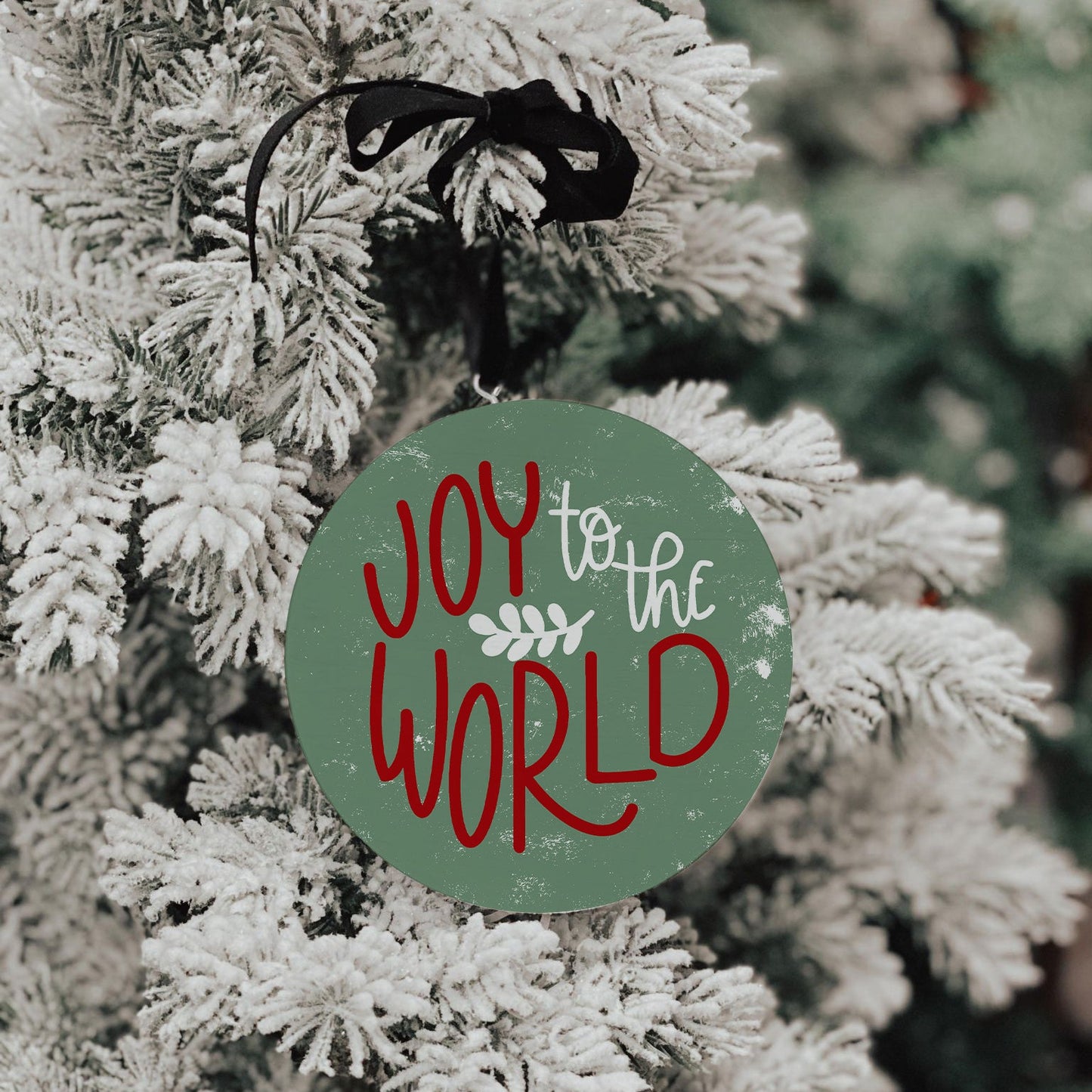Joy To The World Green Ornament