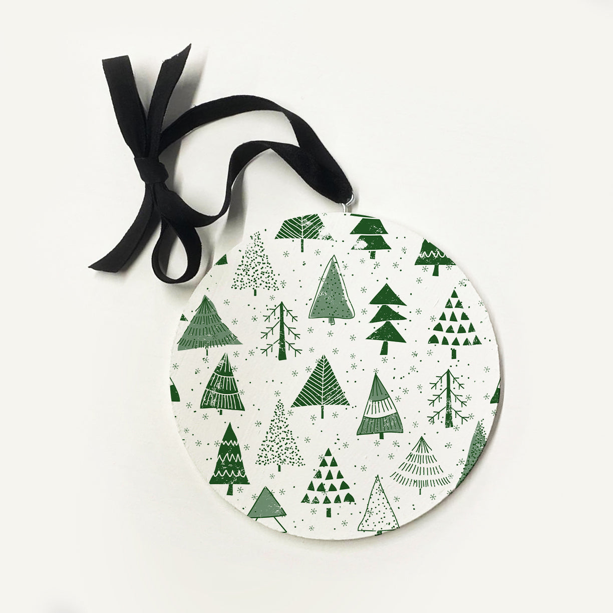 Merry Christmas Greenery Ornament