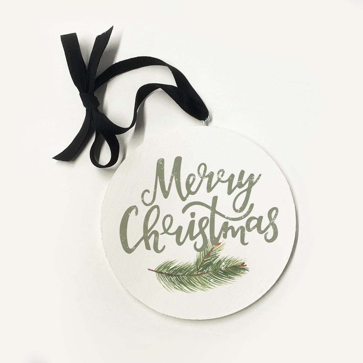 Merry Christmas Sage Ornament