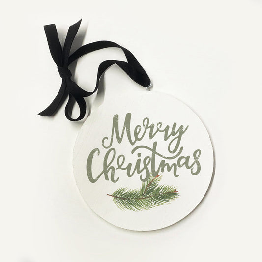 Merry Christmas Sage Ornament