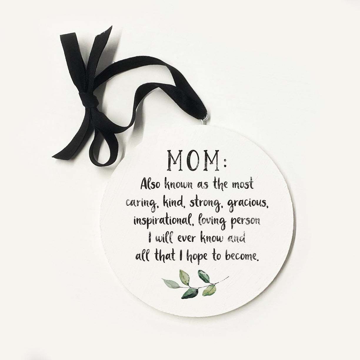Mom Also Known As Greenery Ornament