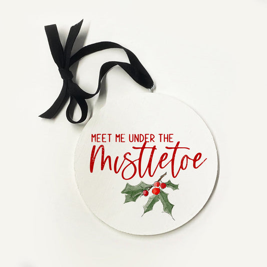Under The Mistletoe Ornament