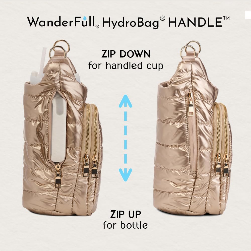 HydroBag® HANDLE®- Gold Striped Strap