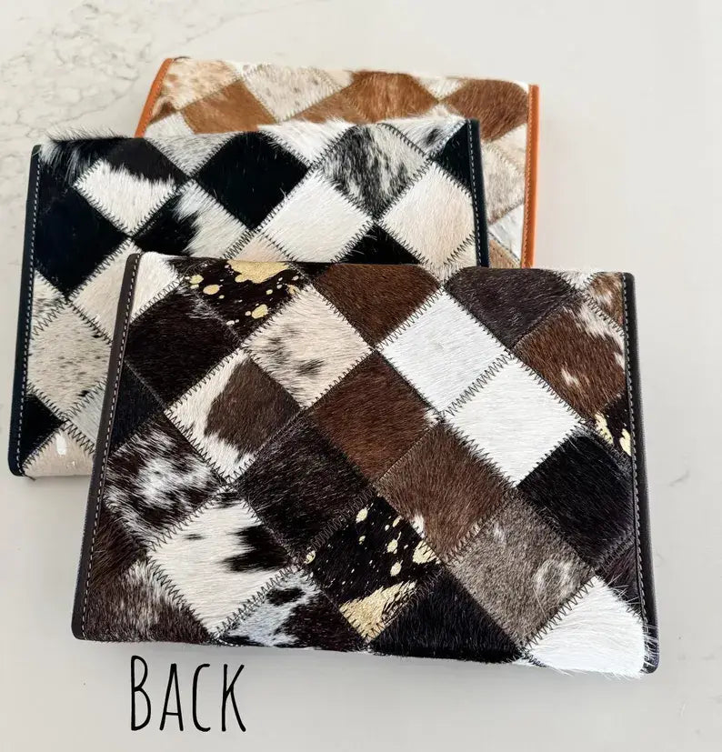 Boho Luxe Hair-On Cowhide iPAD Sleeve