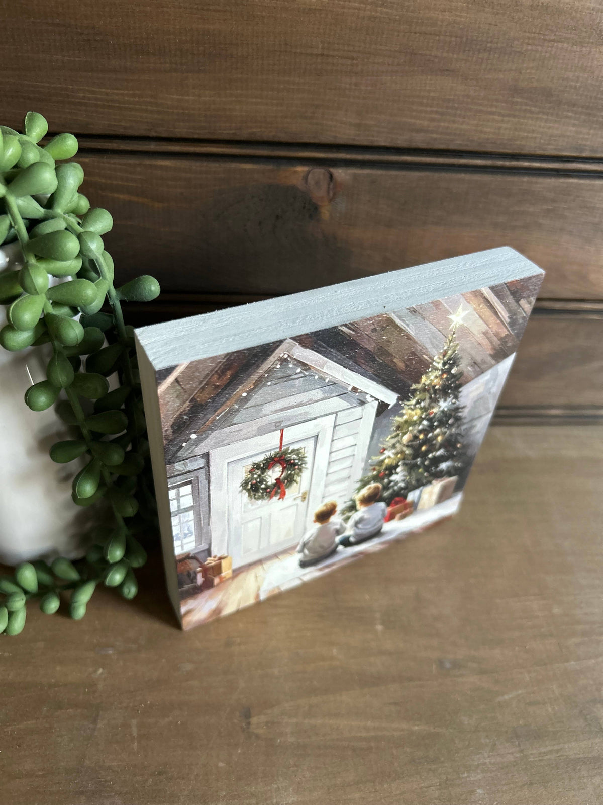 Waiting on Christmas Wood Sign