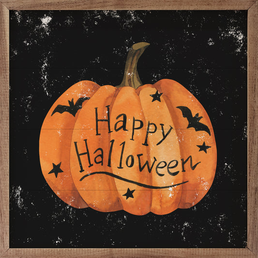 Happy Halloween Pumpkin Black image 0