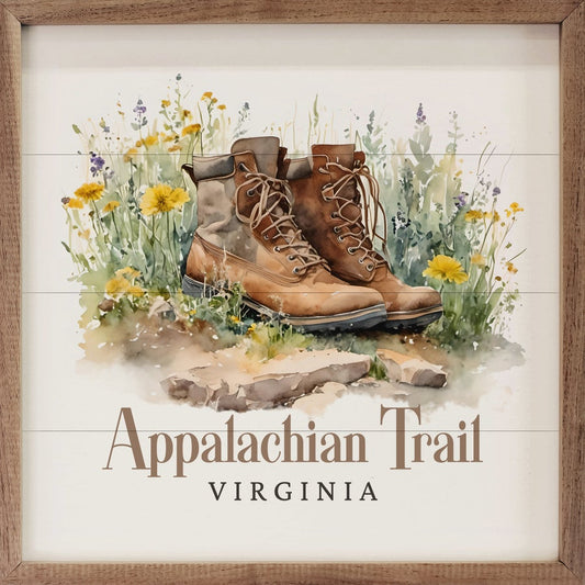 Personalized Park State Boots In Flowers White image 0