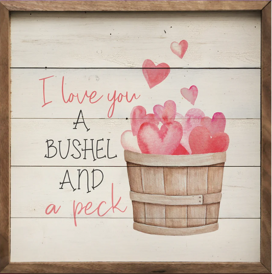 I love You A Bushel And A Peck Hearts Whitewash image 0