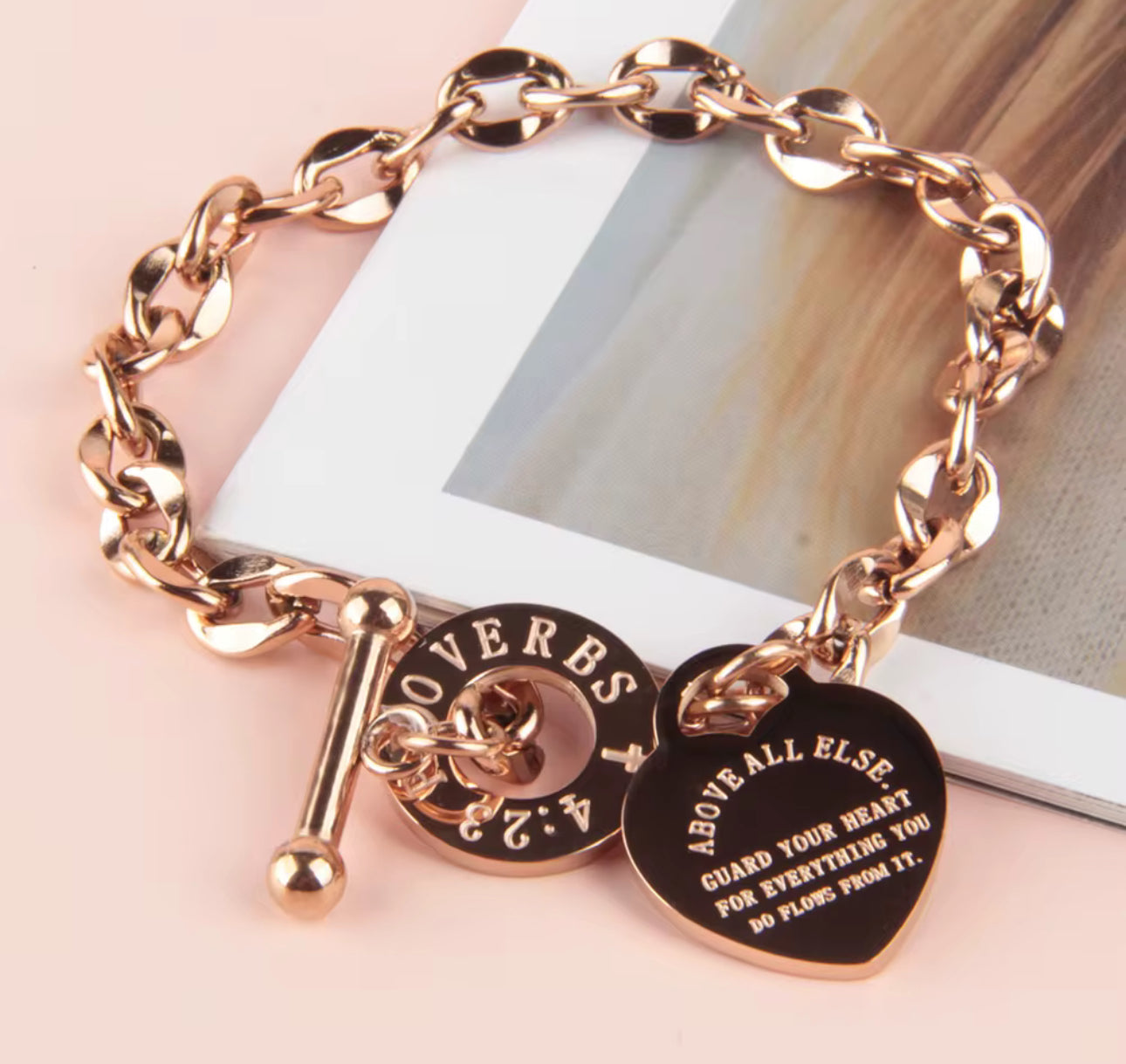 Proverbs 4:23 Bracelet - Christian Bracelet - Christian Apparel (A:1-3)