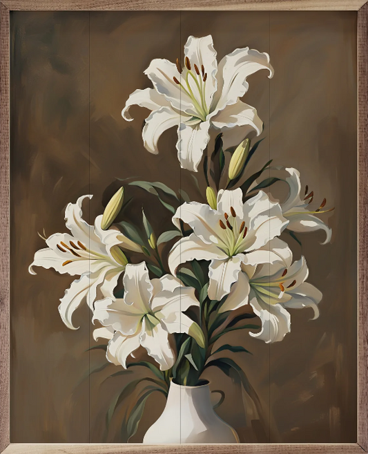 Easter Lily Bouquet Brown image 0