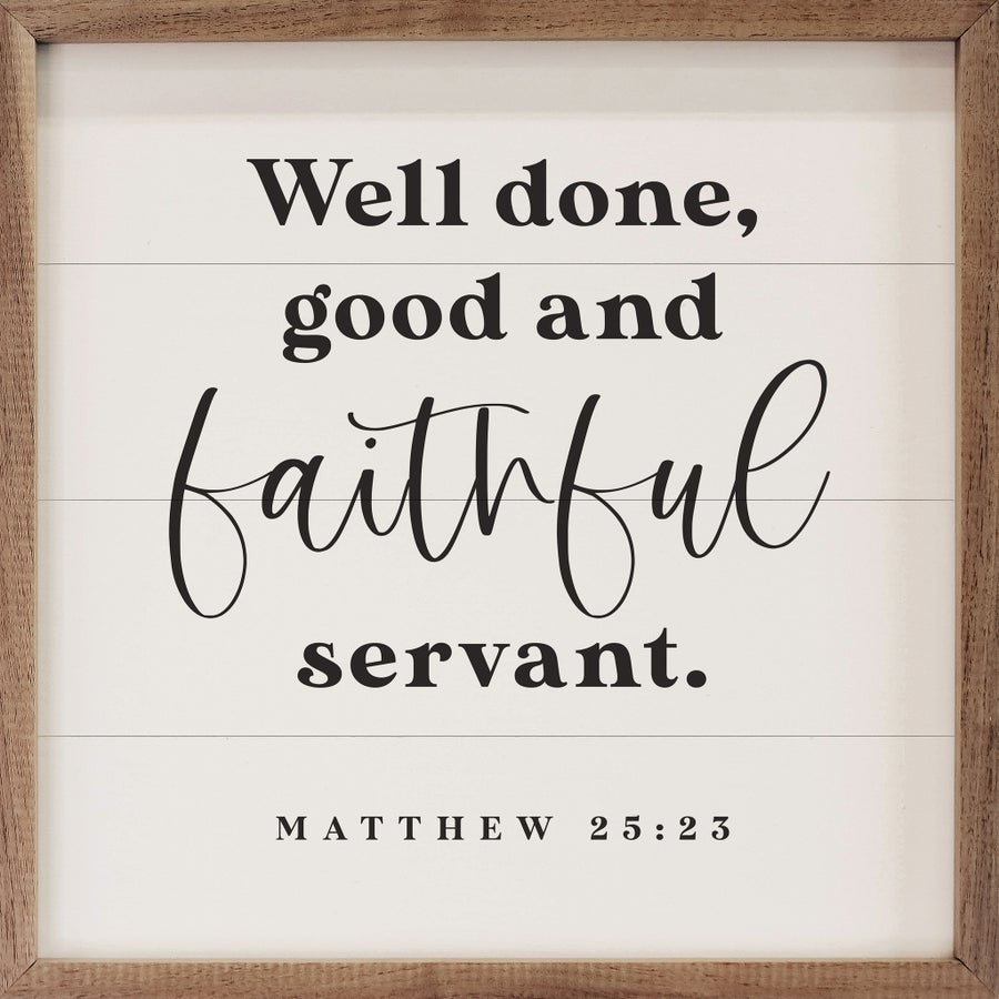 Faithful Servant Matthew 25:23 White image 0