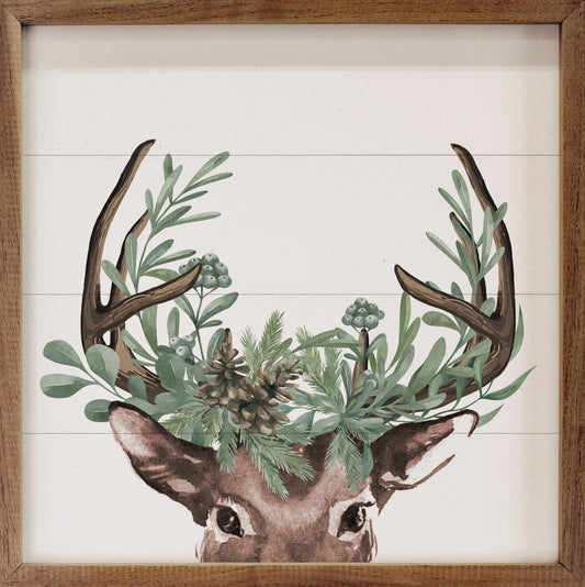 Watercolor Christmas Deer image 0