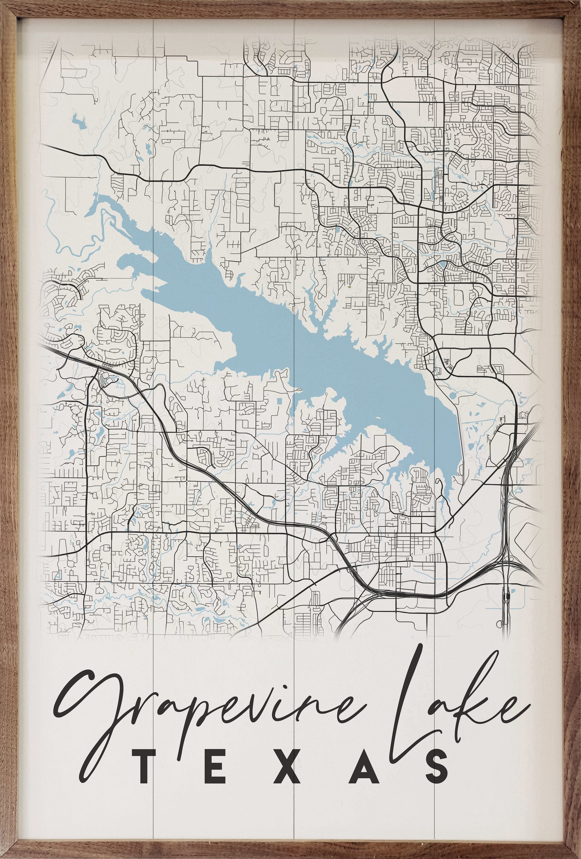 Lake Map Personalized City State image 1